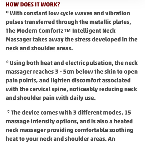 Neck Massager Bluetooth Heat - Picture 5 of 11